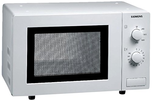 Siemens HF12M240 iQ100 Mikrowelle / 17 L / 800 W / einfache Bedienung durch mechanische Regelung / 5 Leistungsstufen / Innenbeleuchtung / Weiß