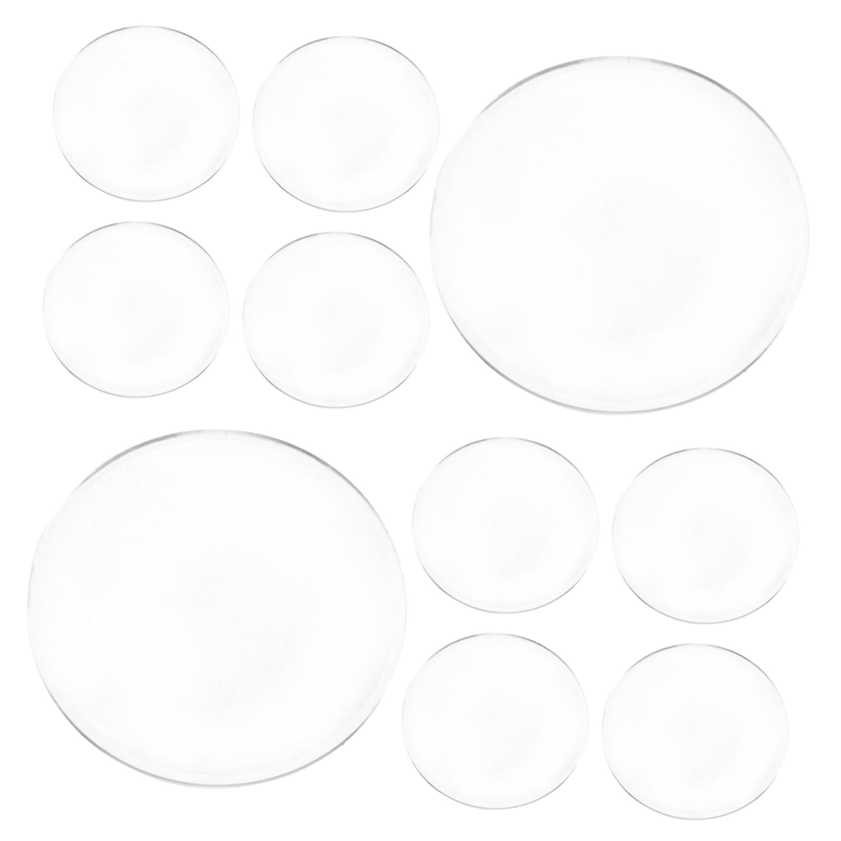 FOMIYES 3sets Acrylic Replacement Vr Lenses Small Convex 3D Glasses DIY Vr Accessories 10pcs*3