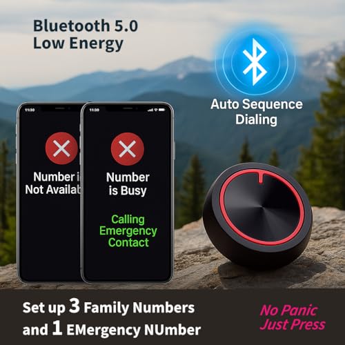 Image of DrRing Wearable SOS Emergency Alert Button for Seniors | Pendant with Whatsapp Alerts | 30-Day Battery | Free 12-Month Subscription | (Android Only)
