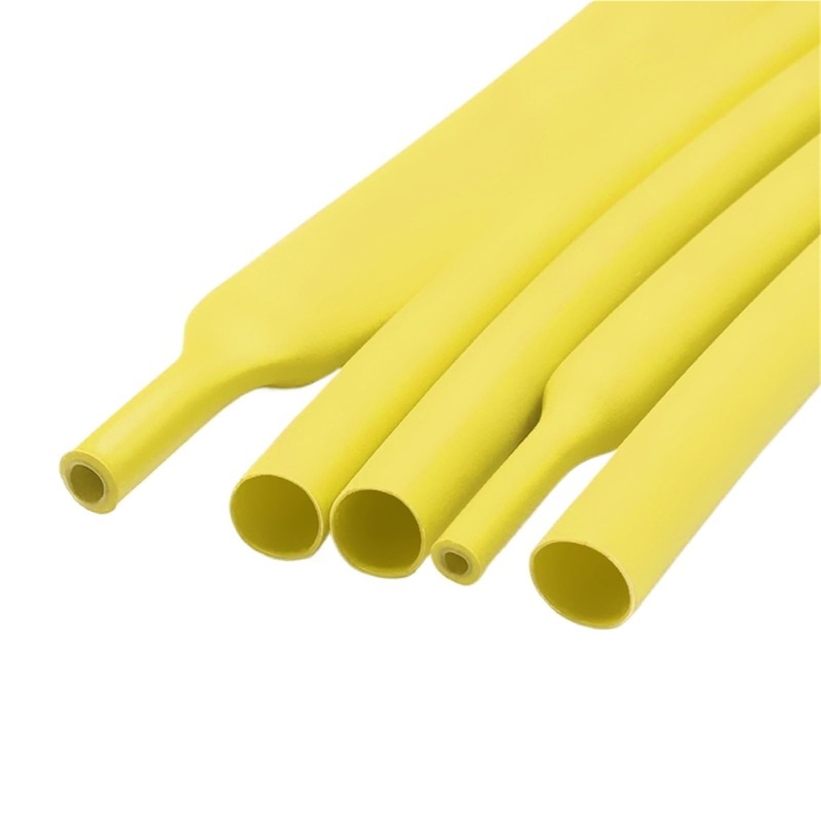 Tubo termorretráctil de poliolefina negro con pegamento, 100 metros/10 m, 3:1, con relación de contracción variada, adhesivo for cable.(Yellow,3.2mm,50m)