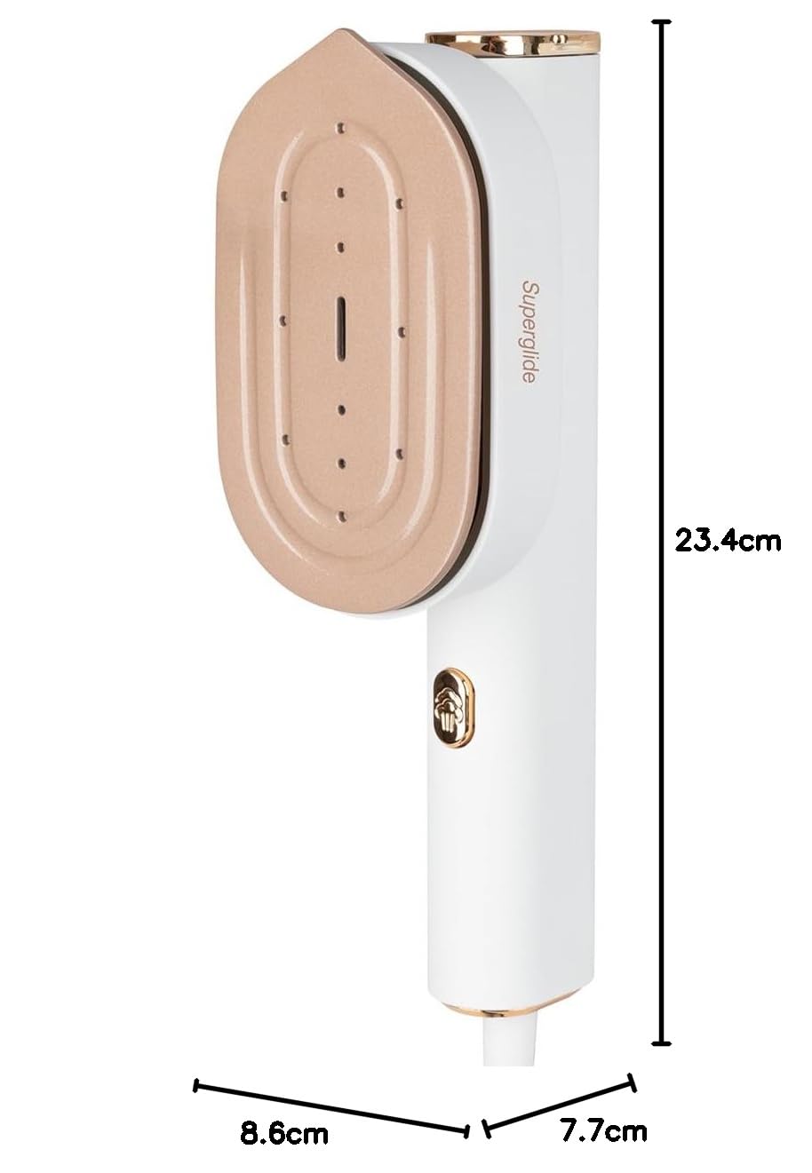 Proficare, Plancha de viaje y vaporizador 2 en 1 PC-DG3124, 1300W, Suela cerámica Superglide, Depósito de 80ml, Tiempo de calentamiento 30s, Vapor constante 20g/min, Cable de 1,90m