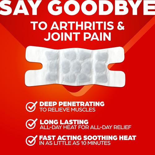 Image of ThermaCare Arthritis Heat Wraps for Joint Pain Relief - Heating Pads for Hands, Wrists, & Knees - 8-Hour Heat Therapy - Flexible, Drug-Free Heat Wraps for Daily Joint Comfort & Support - 2 Count