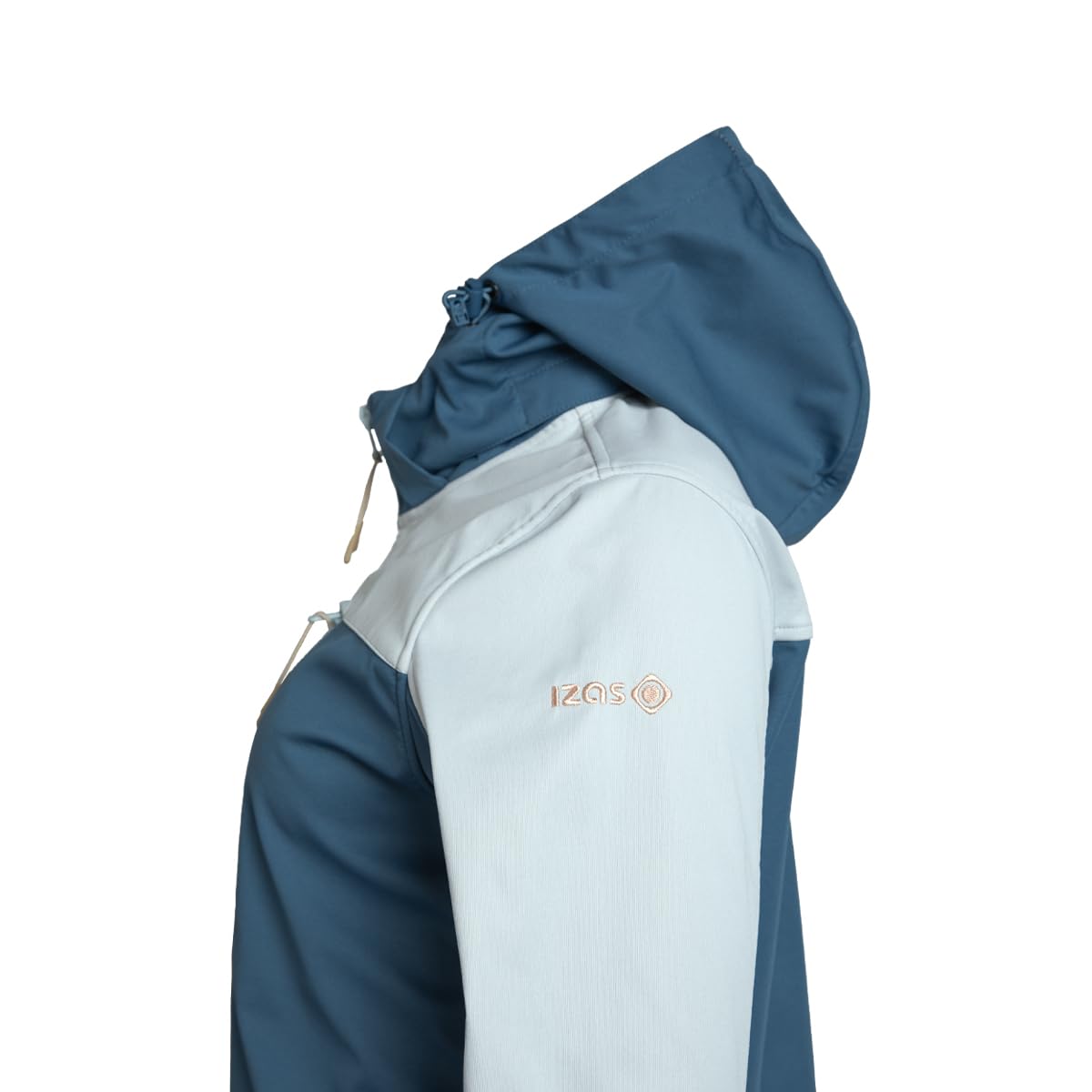 Izas Bediel W Chaqueta Soft Shell para Mujer. Cortavientos, Resistente al Agua y Transpirable. Capucha y Puños Ajustables. Bolsillos con Cremallera. Interior Perchado