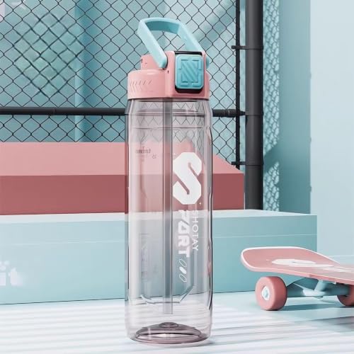 Image of THE VENTI SHOTAY Unbreakable Water Bottle (800ml-PinkBlue)