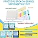 Dunzoom 40 Pcs Welcome Back to School Gifts Bulk Spiral Notebooks with Sticky Notes Motivational Pens First Day of School Notepads Party Favor for Teacher Student Classroom(Ocean Sea,Blue)