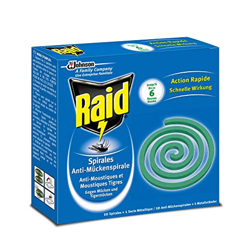 Preisvergleich Produktbild Raid Anti-Mückenspirale 10 Spiralen - Gegen Mücken und Tigermücken (1er Pack)