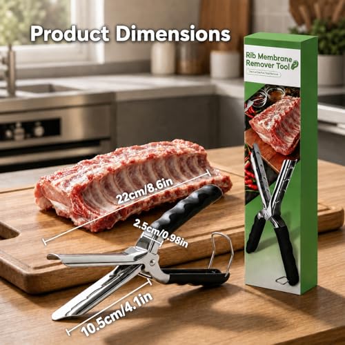 Stainless Steel Rib Tool with Ergonomic Handle