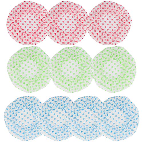 10Pcs Shower Cap for Women - Reusable Waterproof Shower Caps EVA Plastic Caps Dry Hair Cap Flower Printed Hat Environmental Protection Hair Bath Caps Shower Caps