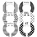 Adult Clothing Size Closet Dividers or Baby Black Gender Neutral Set of 6 Hanger Organizers