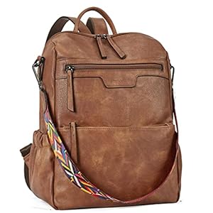 BOSTANTEN Backpack Purse for Women Fashion Designer Travel Backpack Leather Convertible Shoulder Bags Casual Daypack Brown