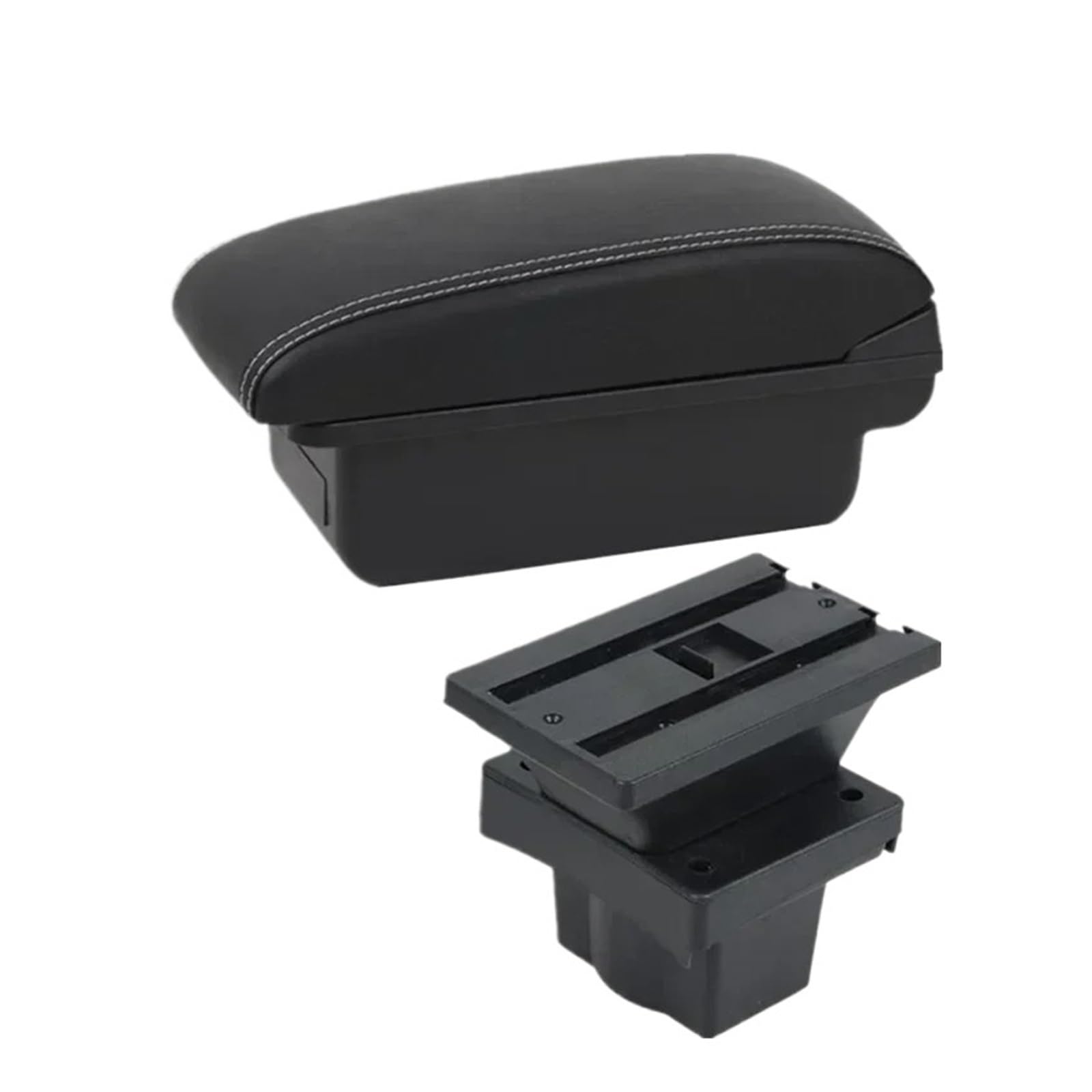 Umdjju A1 White Line No Usb For Skoda For Octavia For Yeti Mk2 2005-2012 Car Armrest Storage Box Interior Dedicated Retrofit Accessories Car Centre Console Armrest Box(A1 White Line No Usb)