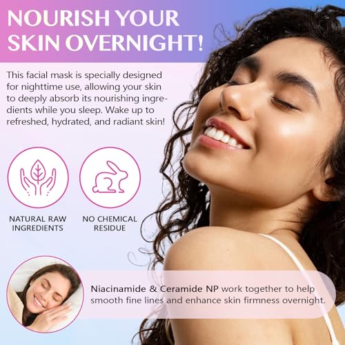 Collagen Night Wrapping Mask, Korean Collagen Face Masks Skincare for Anti Aging, Overnight Face Mask for Peel Off, Glass Skin Mask for Glowing Skin, Korean Skincare, Reducing Sagging Dullness,Firming - Image 11