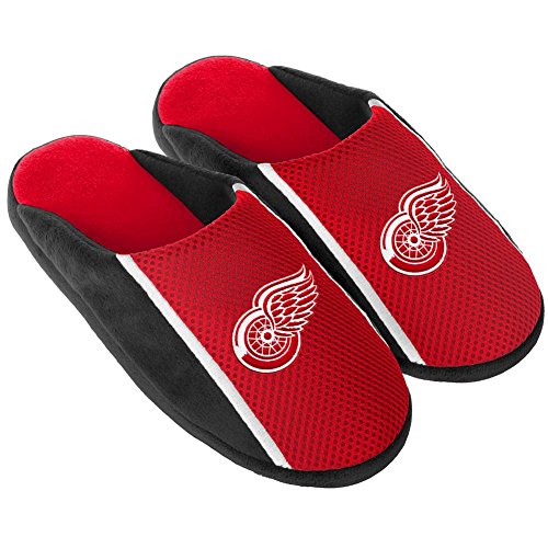 Zapatillas de malla de los Detroit Red Wings para hombre, talla XL en color rojo