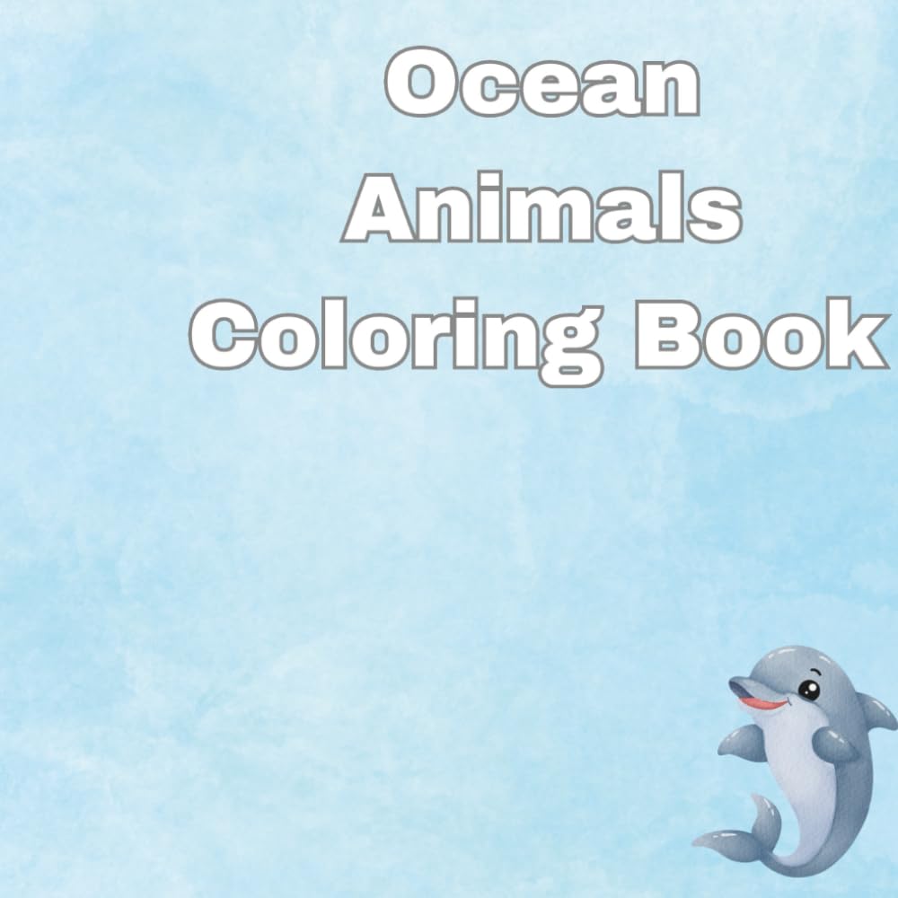 Sea animals coloring book