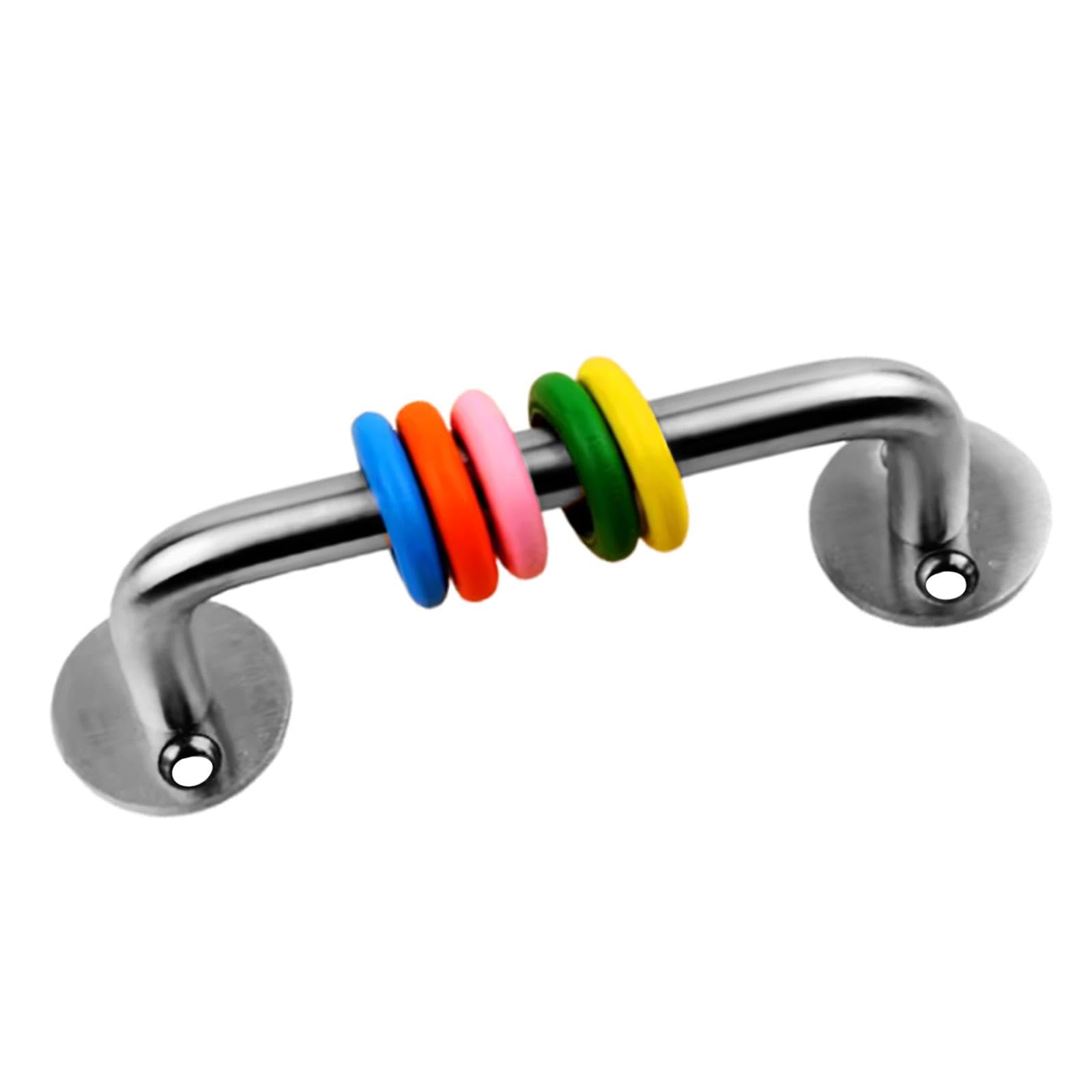 Dickly Busy Board DIY Accessories Sensory Board Parts Travel Toys Cognition Game Learning Early Development DIY Material for Kids, Handle with Loop