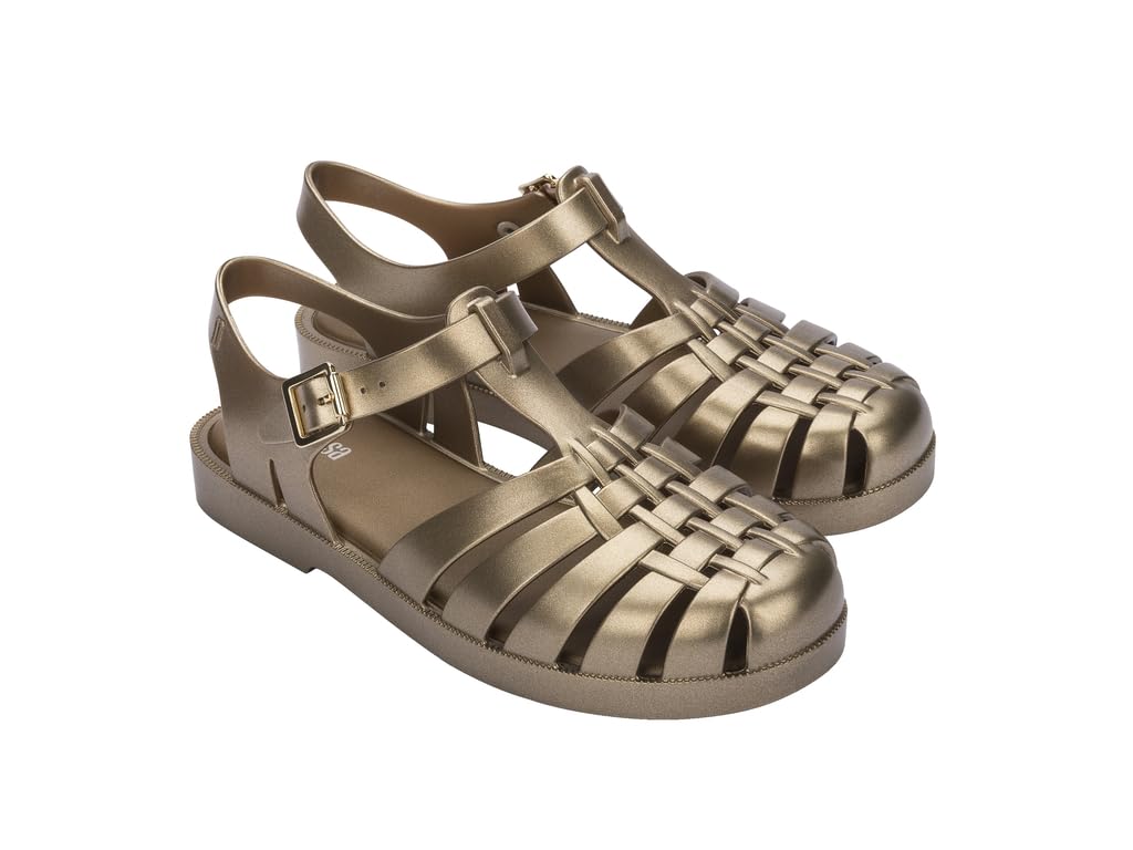 melissa Possession Italy Fisherman Sandals Unisex Adult, gold, 35/35.5 EU