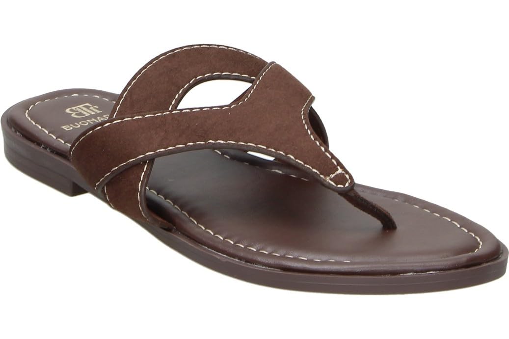 Buonarotti | Sandalia de Dedo Mujer – Sandalia Plana en Color – Sandalia Pala sin Cierre – Slip On – Estilosas – Cómodas y Versátiles – Moda – Modelo HG5819