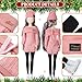 Geyoga 3 Set 12 Pcs Winter Doll Sweater Clothes and Accessories Suit Pants Shoes Sweater Outfits, Dolls are Not Included(Pink, Purple, Beige,12 Inch)