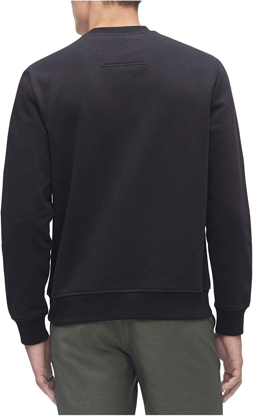 Calvin Klein Men's Monogram Logo Crew Neck Sweatshirt Small Black Ck