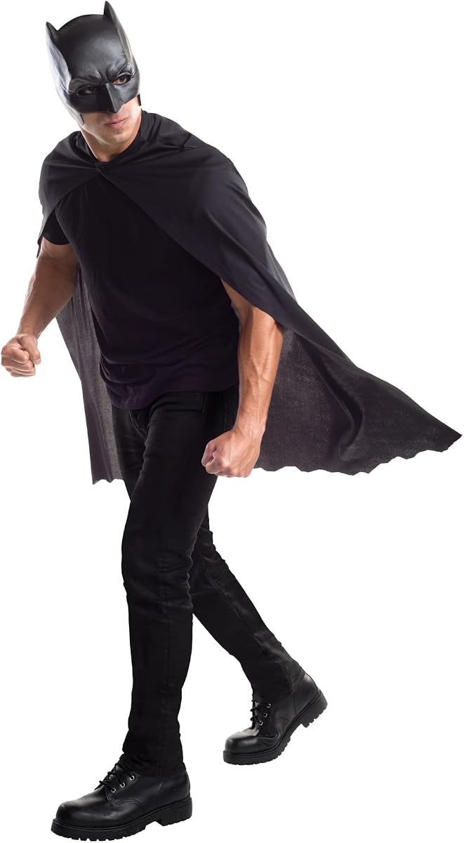 Rubies Costume Co. Capa de Batman con máscara para hombre Batman V Superman: Dawn of Justice