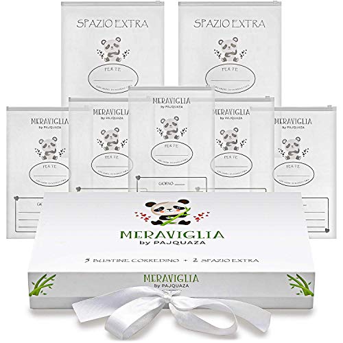 Meraviglia PAJQUAZA® 7 Bustine Corredino Neonato Grande Scatola Dei Ricordi Organizer Valigie Mamma Idee Regali Originali Ospedale Novita 2020 Abiti Sacchetti Nascita Trasparenti Richiudibili Kit Set