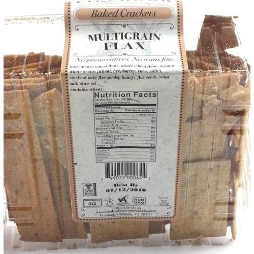 Multigrain flax mediterranean crackers (3 pack)