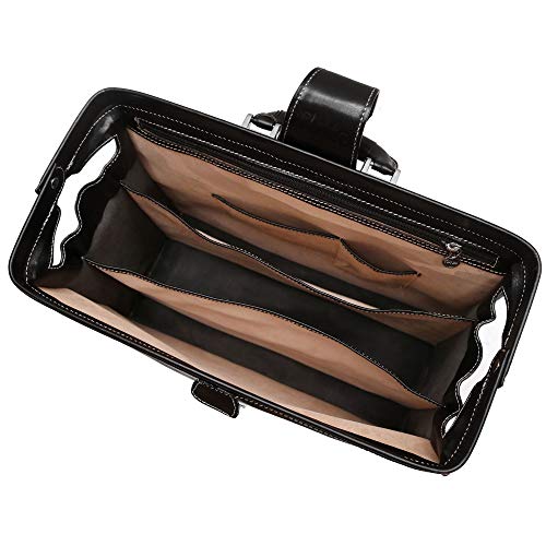 Floto Ciabatta Italian Leather Briefcase Attache (Black)4