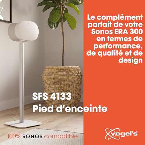 Support Sonos Era 300 blanc Vogel's SFS 4133 cache câble - 3