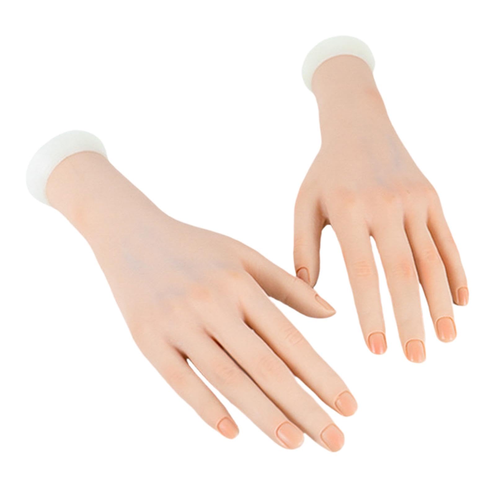 Practice Mannequin Hand Practice Hand for Acrylic Nails Soft for Photo Props