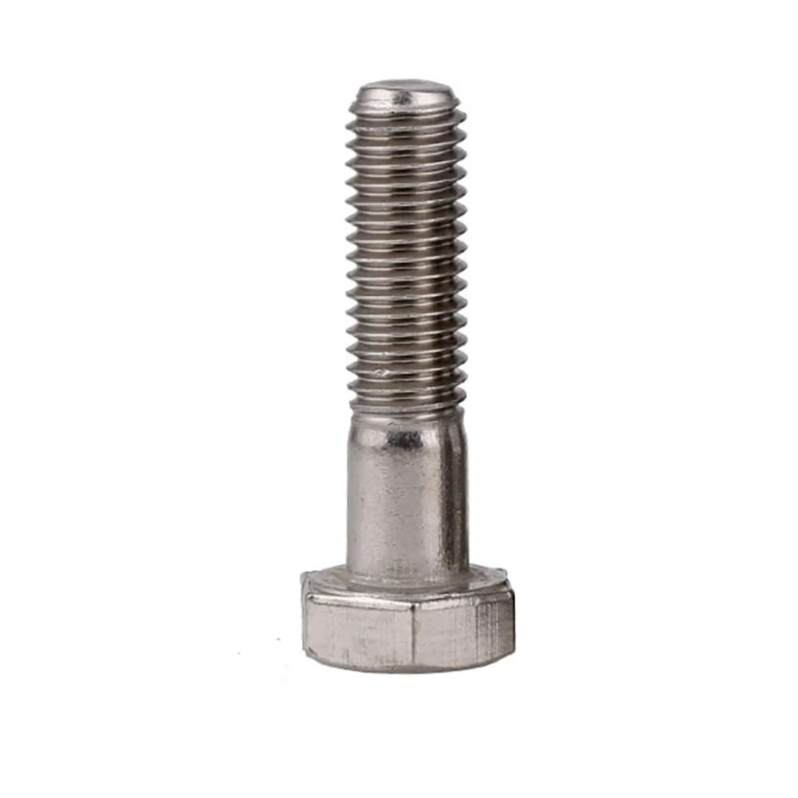 Vis à tête hexagonale en acier inoxydable SUS304-1/4 5/16 3/8 7/16 1/2 5/8" UNC, boulons filetés partiels for le travail des métaux(5.0inch,3/8-16 (1Pcs))