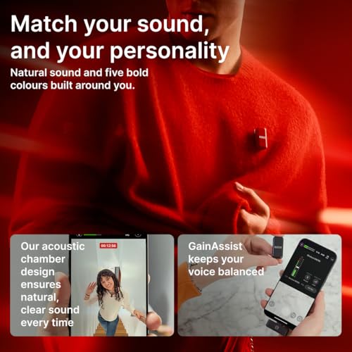 Image of Rode Wireless Micro - Compact Wireless Microphone, Two Mics with Charge Case for Smartphone Content Creation - USB-C, Black | Ultra-Compact Smartphone Wireless Kit: 2 Clip-on Transmitters, USB-C Receiver, Pocket Charge Case-Up to 21 Hr