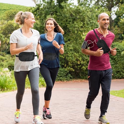 Money-Belts-for-Travel-Hidden-Black-Waist-Cash-Belt-with-Adjustable-Elastic-Strap-Safe-Wallets-for-Travelling-Invisible-Theft-Secret-Wallet-Under-Clothes-Bum-Bag-for-Passport-Cards-and-Keys
