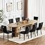 Table With 8 Black Chairs
