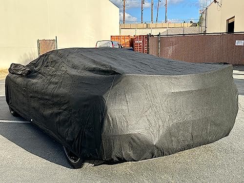 Image of CarsCover Custom Fit Car Cover for Chevy Corvette C8 Stingray Z06 E-Ray Heavy Duty All Weatherproof Ultrashield Black Covers