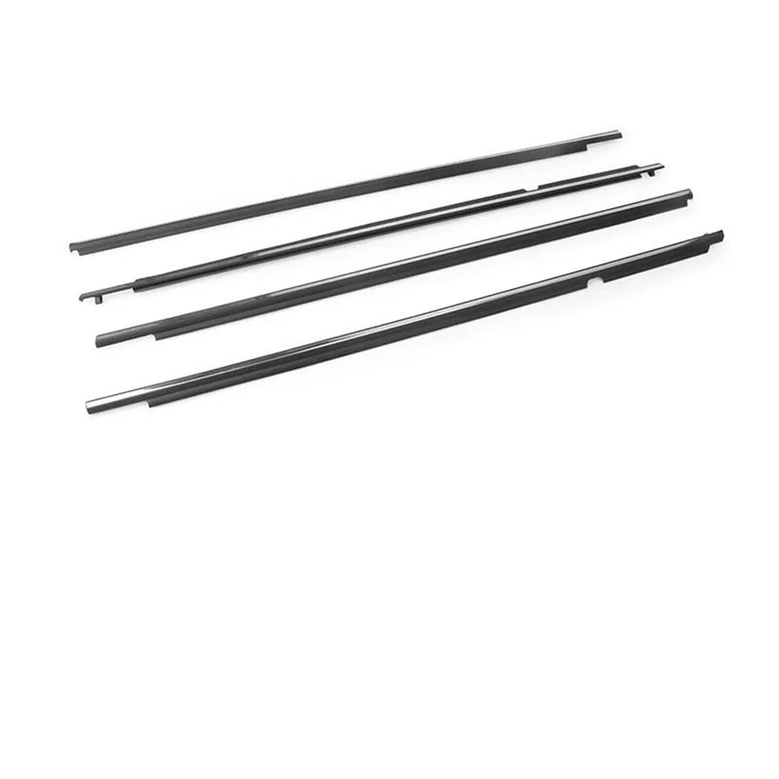 Chrome/Black 4Pcs Window Trim for Toyota for Corolla 08-13 Weatherstrip Seal Strips Door Moulding Glass 7573012300 Compartment