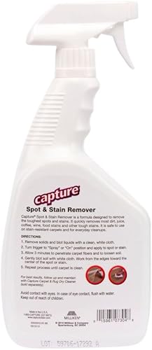 Miniatura 3 de Capture Alfombra eliminadora de manchas y manchas, suciedad, jugo, café, vino, alimentos y alfombras resistentes, limpiador de sofá, removedor de