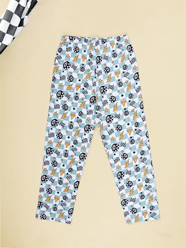 Image of KiddoPanti Boys Printed Pyjama | 100% Cotton Single Jersey Fabric | All Over Printed Design | Relax Fit & Ankle Length | Pyjama Pant