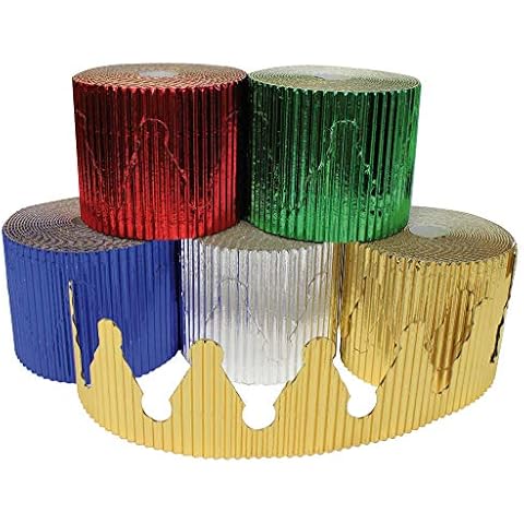 Bright Ideas Metallic Crown Border Rolls Cover