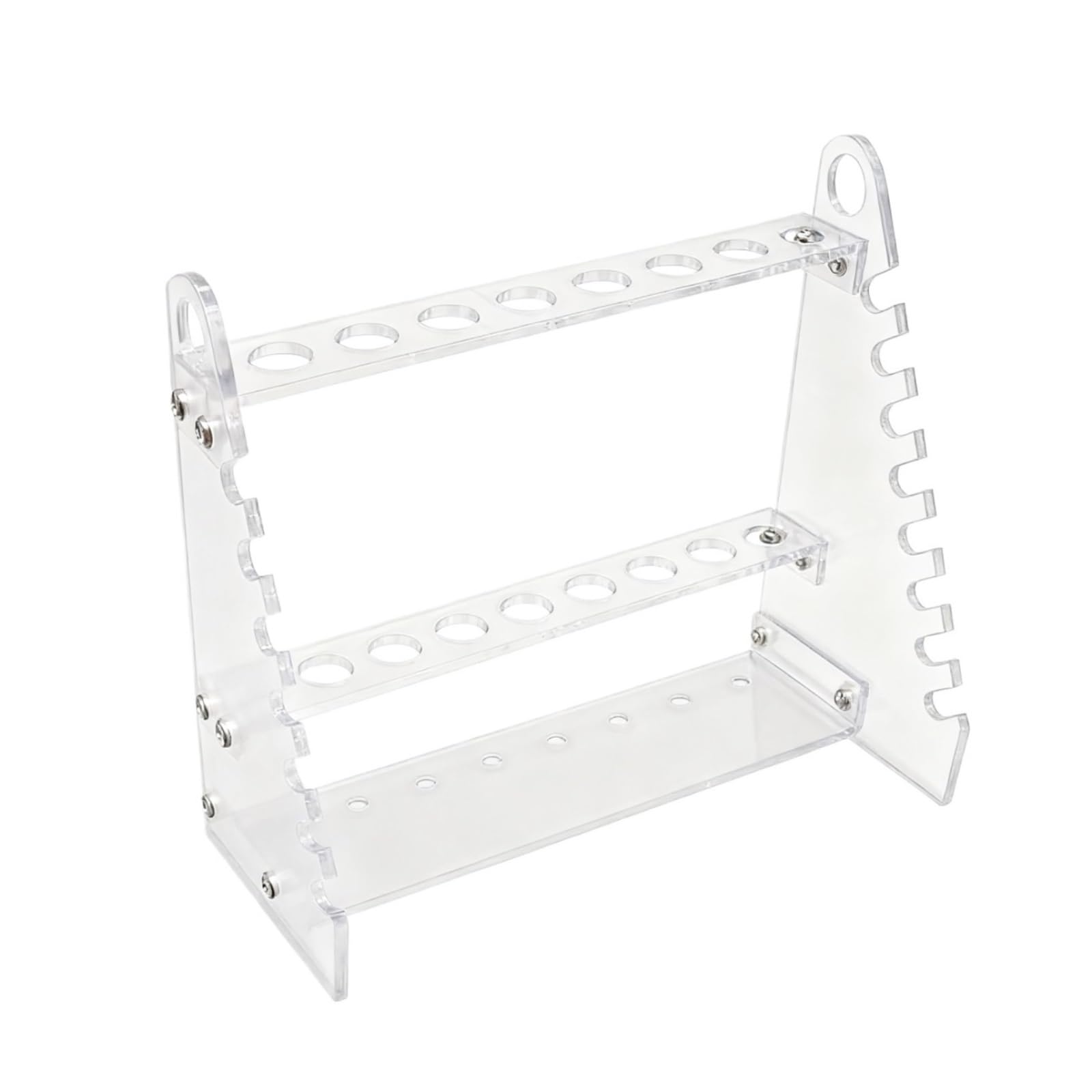 CVdrtyED Classroom Test Tube Rack Trapezoidal Acrylic Test Tube Pipette Rack 8 Hole Lab Organizer Scientific Experiments