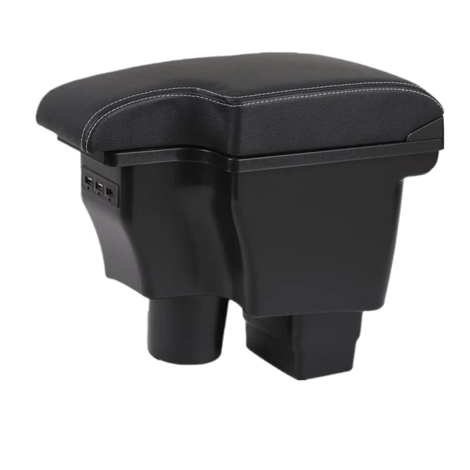 Ggwqoops Car Armrests For Mazda For CX-3 2 2009-2022 Car Armrest Storage Box Accessories Charging USB Armrest Box(1A style leather 3USB)