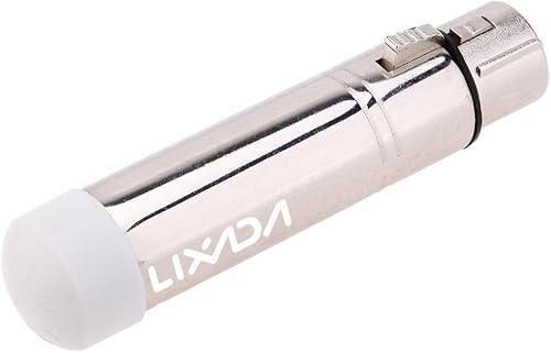 Lixada 2.4G DMX512 receptor hembra inalámbrico XLR, control de luces LED para fiestas, plateado (Receiver-Silver)