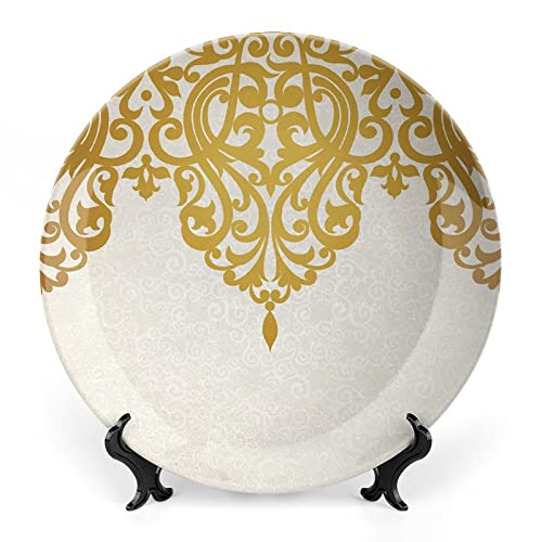 XISUNYA 6 Inch Decorative Plate, Antique Tableware Plate, Victorian Style