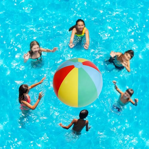 Ballon de plage géant 70cm pour piscine et jeux d'été en plein air - 8