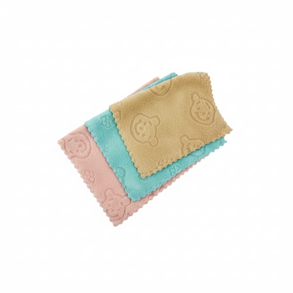 Baby Napkin Microfiber Coral Fleece Baby Face Towels Soft and Absorbent Wash Clothes for Newborns Infants and Toddlers Cotton Wipes & Burp Cloths (4)-image-8