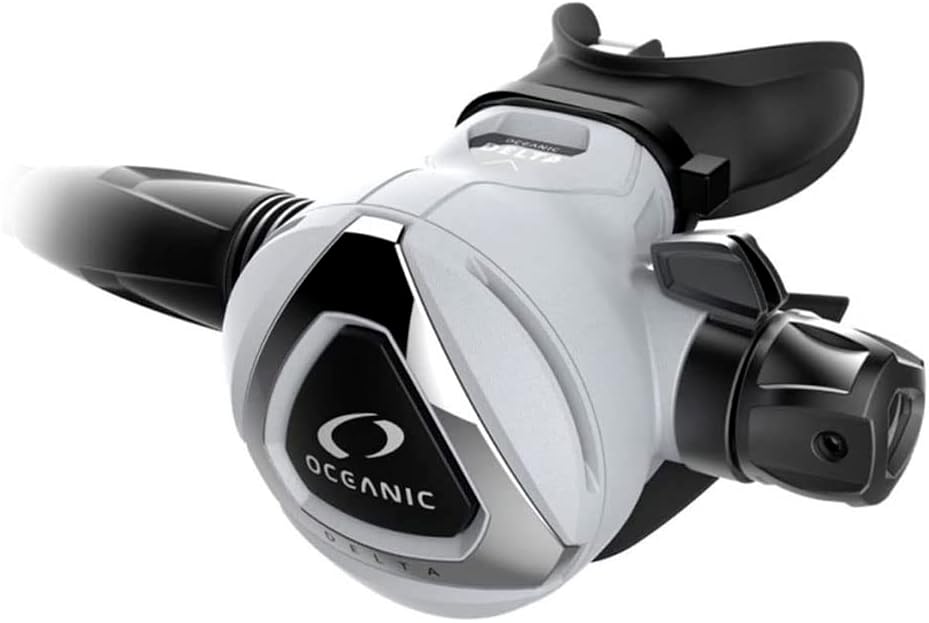 Oceanic Delta 5 2nd Stage Only | Breathing Regulator for Scuba Diving | Strong Cold-Water Performance | White
