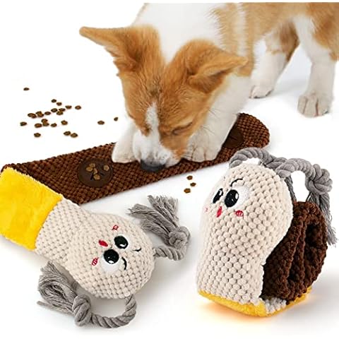 TOTARK Dog Treat Dispensing Toys, Dog Squeky Crinkle Toys, Dog Snuffle Toys Foraging Instinct Training, Dog Enrichment Toys IQ Training for Boredom Medium Small Dog Puppy Cover