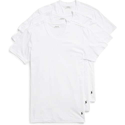 Men's Classic Fit Cotton V-Neck Undershirt 3-Pack