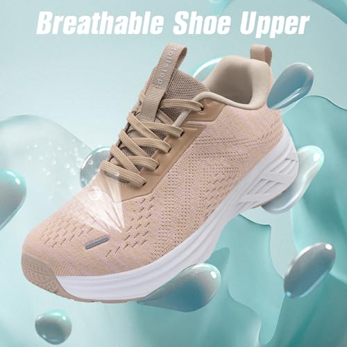 Image of Wide Toe Box Shoes Women Sneakers Extra Wide Width Arch Support Non-Slip Tennis Athletic Ultralight Running Shoes for Women Walking Diabetic Plantar Fasciitis Footwear 6-12