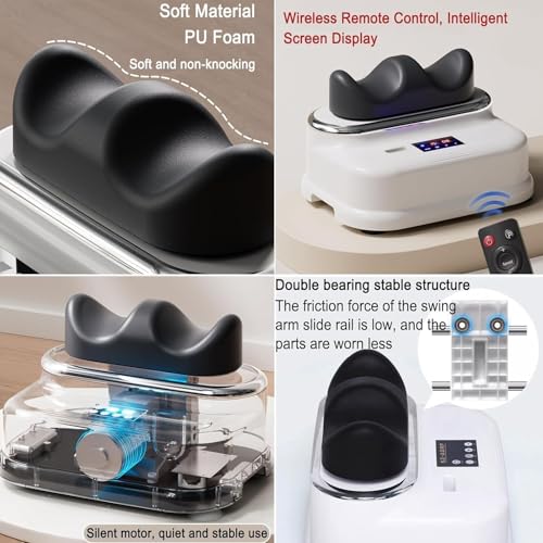 Fitness Blood Chi Machine, Masajeador de Pies oscilante con 4 Modos y 30 Velocidades, Promueve Circulación Sanguínea, Relajación Muscular con Control Remoto y Temporizador miniatura 4