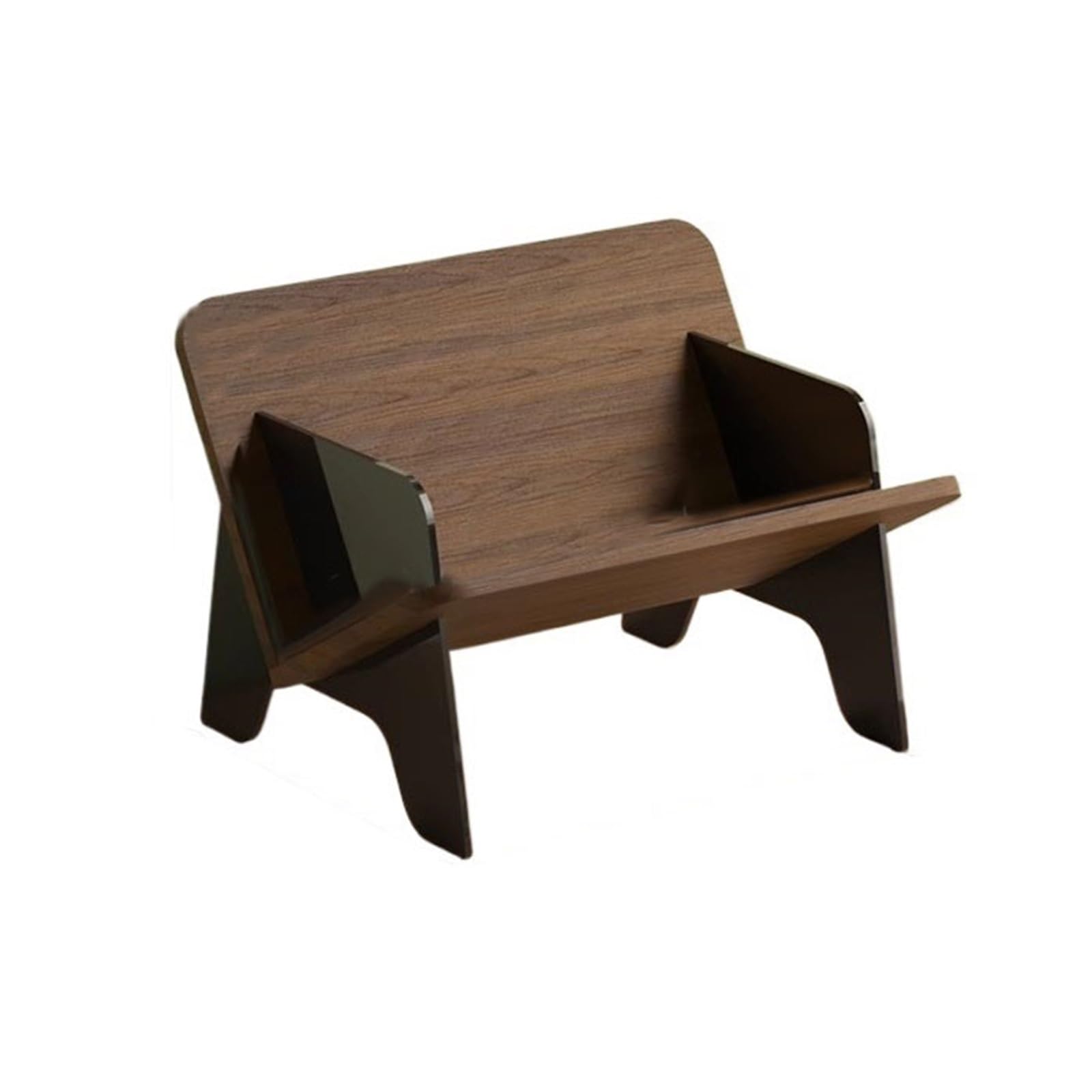 B3F7M4R9J2 CD stand Open Plan Wooden Record Storage Holder Desktop CD Display Rack for Easy to Assemble